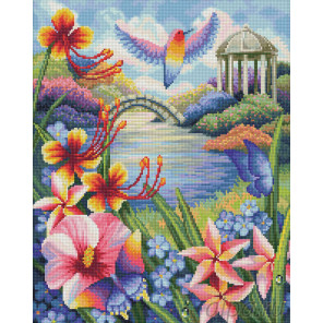  Цветущий сад Алмазная вышивка мозаика АЖ-1666