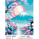 Закат над горой Фудзи Раскраска картина по номерам на холсте