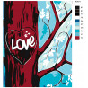 Раскладка Love Раскраска картина по номерам на холсте RO671