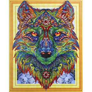  Волк Алмазная вышивка мозаика 5D Color Kit FKU003