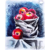 Натюрморт с яблоками Алмазная мозаика на подрамнике