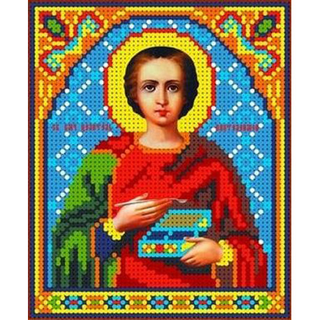 Святой Пантелеймон Набор для вышивки бисером Каролинка