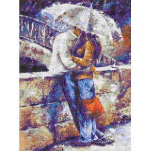 Двое под зонтом Канва с рисунком для вышивки Каролинка