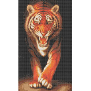 Хищники. Тигр Канва с рисунком для вышивки бисером
