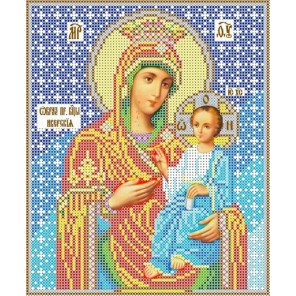 Богородица Иверская Канва с рисунком для вышивки бисером