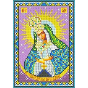 Богородица Остробрамская Канва с рисунком для вышивки бисером