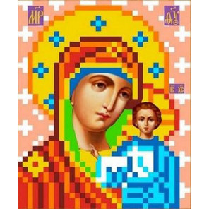 Богородица Казанская Канва с рисунком для вышивки бисером