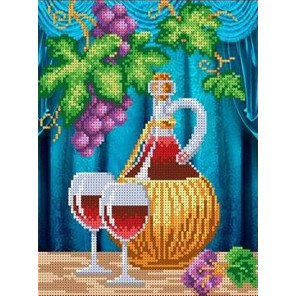 Вино Канва с рисунком для вышивки бисером