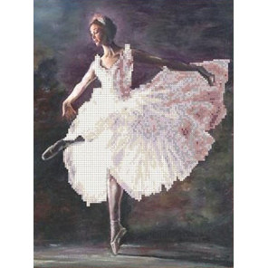Балерина Канва с рисунком для вышивки бисером