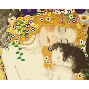 Три возраста женщины Г. Климт Раскраска по номерам акриловыми красками на холсте Menglei