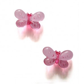 Бабочки розовые Пуговицы декоративные Button Fashion