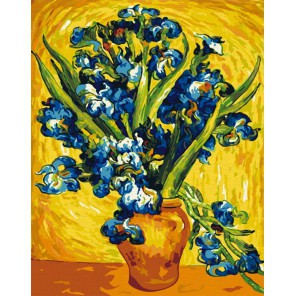Ирисы Ван Гога Раскраска по номерам акриловыми красками на холсте Color Kit Картина по цифрам