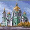 Елоховский собор в Краснодаре Канва с рисунком для вышивки Матренин посад