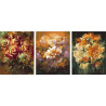  Осенние цветы Триплекс Раскраска картина по номерам на холсте PX5154