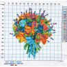 Состав набора Букетс розами Набор для Вышивания VE12