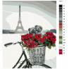 Раскладка Влюбленные в Париже Раскраска по номерам на холсте Живопись по номерам KTMK-10311