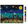 Раскладка Волшебное небо Раскраска по номерам на холсте Живопись по номерам KTMK-50738