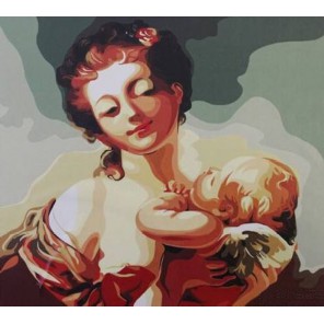 Материнское тепло Раскраска картина по номерам акриловыми красками на холсте Paint by Number