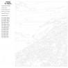 Схема Скандинавский берег Раскраска по номерам на холсте Живопись по номерам KTMK-201900706