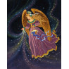 Звездный ангел Канва с рисунком для вышивки бисером