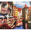 Уютная Венеция Раскраска по номерам на холсте Paint by Number