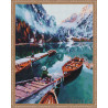  Рыбак в горах Алмазная вышивка мозаика на подрамнике EW10226
