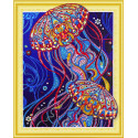 Медузы Алмазная вышивка мозаика 5D Color Kit