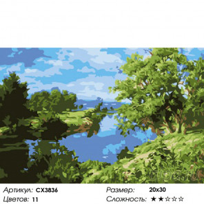 Количество цветов и сложность Летнее великолепие Раскраска картина по номерам на холсте CX3836