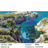 Количество цветов и сложность Каменистое побережье Раскраска по номерам на холсте Живопись по номерам HB08