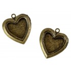 Медальоны в форме сердечка Подвески металлические для скрапбукинга, кардмейкинга Scrapberry's