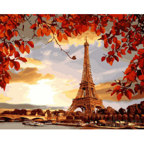Мой Париж Раскраска картина по номерам на холсте 