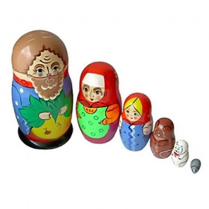 Репка 6 персонажей Матрешка