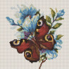  Бабочка на цветах Алмазная мозаика вышивка на подрамнике Painting Diamond BF266