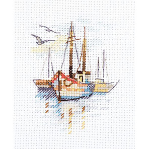  Лодки на рассвете Набор для вышивания Алиса 0-196