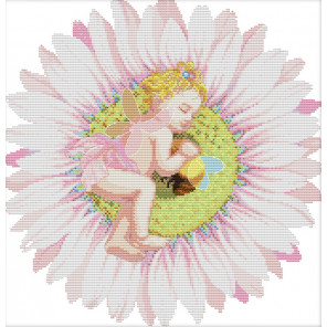  Ангелочек на цветке Набор для вышивания K281