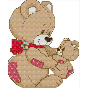  Медвежонок с мамой Набор для вышивания K644