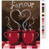 схема Кофе с любимым Раскраска по номерам на холсте Живопись по номерам