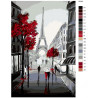 схема Стройность Парижа Раскраска по номерам на холсте Живопись по номерам