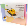 Коробка Танк раскраска3D Пазлы деревянные с красками Robotime HC255