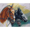  Грациозные лошади Раскраска картина по номерам на холсте МСА295