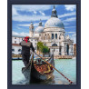 В рамке Венецианский гондольер Алмазная вышивка мозаика Алмазная живопись АЖ-1719