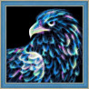 В рамке Неоновый орел Алмазная вышивка мозаика Алмазная живопись АЖ-1712
