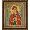В рамке Богородица Семистрельная Канва с рисунком для вышивки бисером Конек 9125