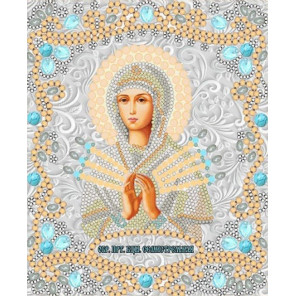  Богородица Семистрельна Канва с рисунком для вышивки бисером Конек 7120