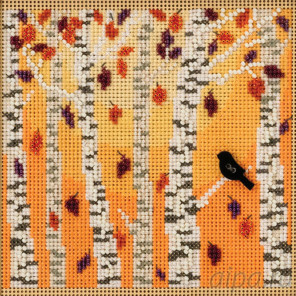 В рамке Осенний лес Набор для вышивания бисером MILL HILL MH141823