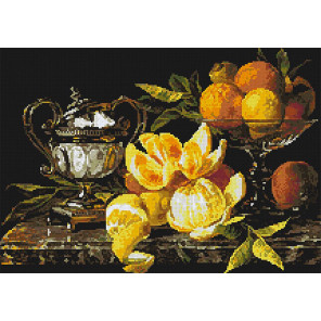  Натюрморт с апельсинами Алмазная мозаика вышивка Паутинка М-273