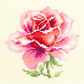  Розовая роза Набор для вышивания Чудесная игла 150-002