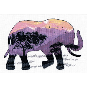  В мире животных. Слон Набор для вышивания Овен 1049