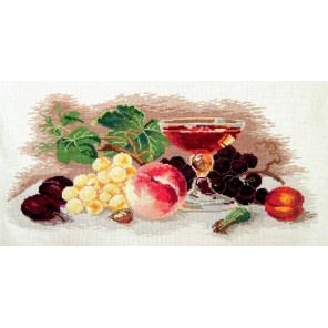  Натюрморт с персиком Набор для вышивания Овен 447