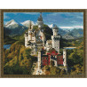  Замок Нойшванштайн Алмазная мозаика вышивка на подрамнике Molly  KM0150